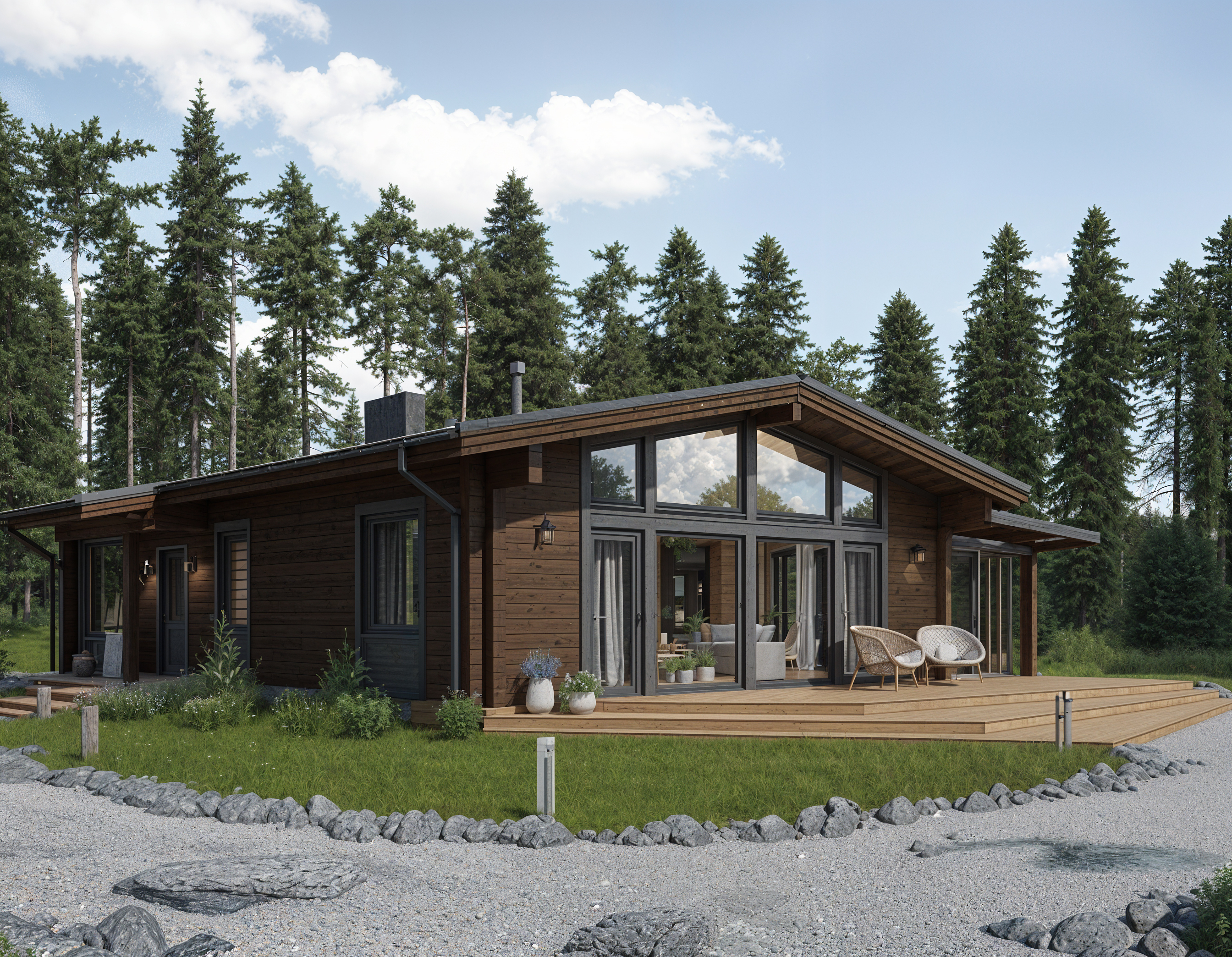 Дом из клееного бруса VZ-374 